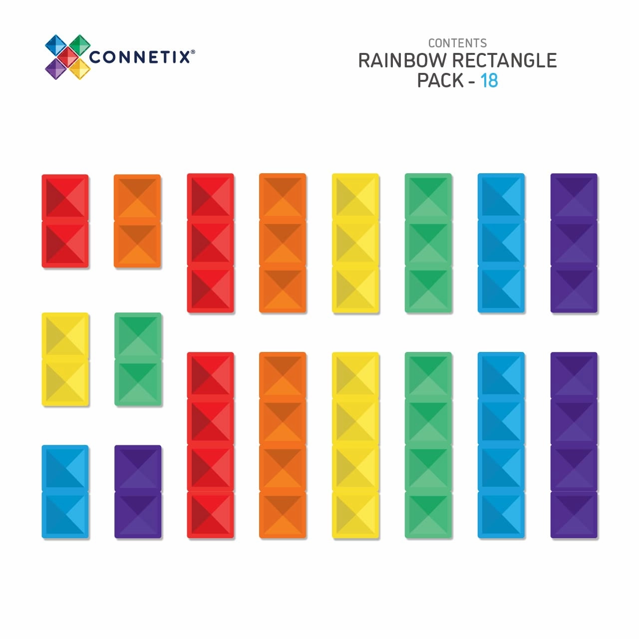 Rainbow Rectangle Pack