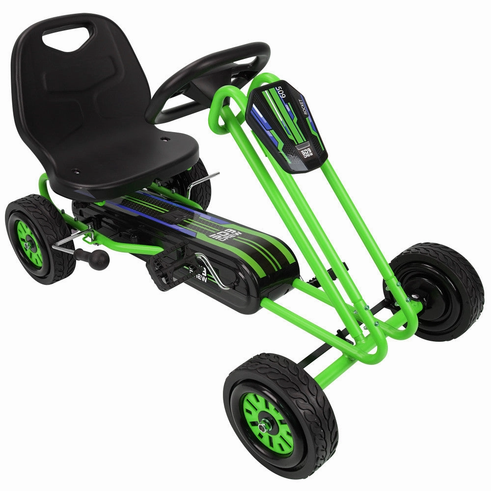 Rocket Pedal Go Kart - High-Performance Ride-On Toy - Green