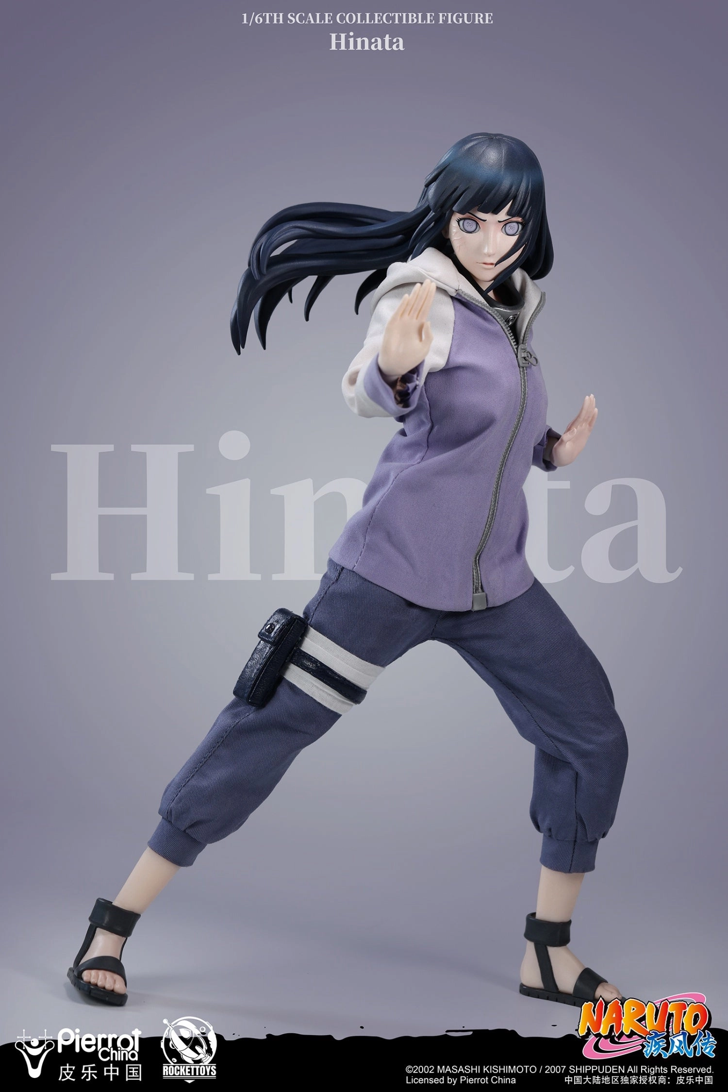Rockettoys 1/6 Naruto Shippuden Hinata Hyuga Scale Action Figure