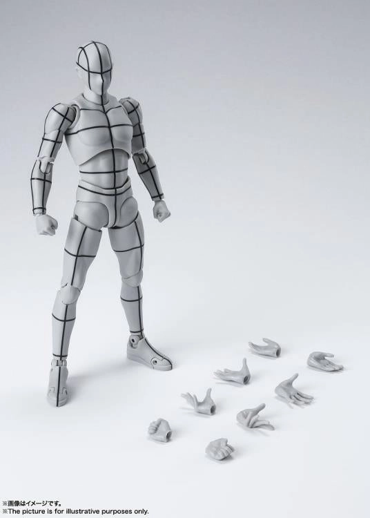 S.H. Figuarts Man Male Body Kun (Wireframe) Gray Color Ver. Action Figure