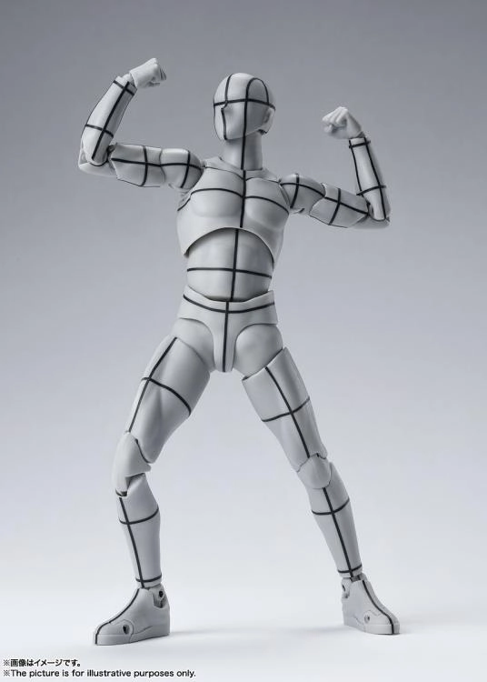 S.H. Figuarts Man Male Body Kun (Wireframe) Gray Color Ver. Action Figure