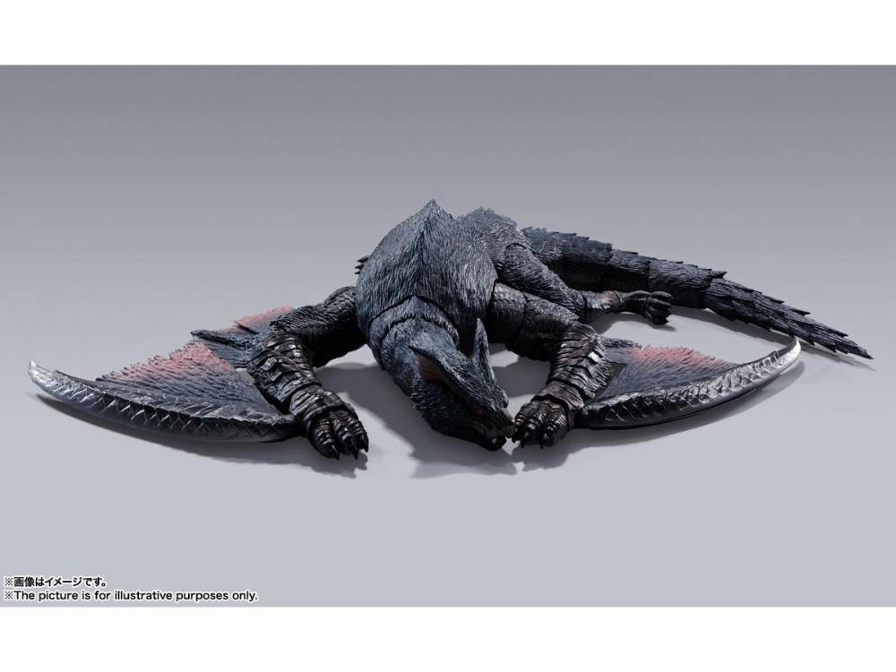 S.H. MonsterArts Monster Hunter Nargacuga Action Figure (With 1st Run Bonus)