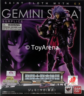 Saint Seiya Myth Cloth EX Gemini Saga (Surplice) Action Figure
