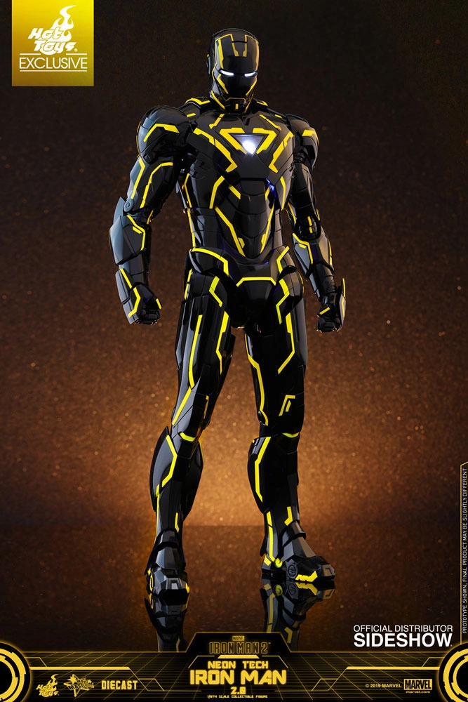 SDCC 2019 Hot Toys 1/6 Neon Tech Iron Man 2.0 Exclusive Sixth Scale Figure