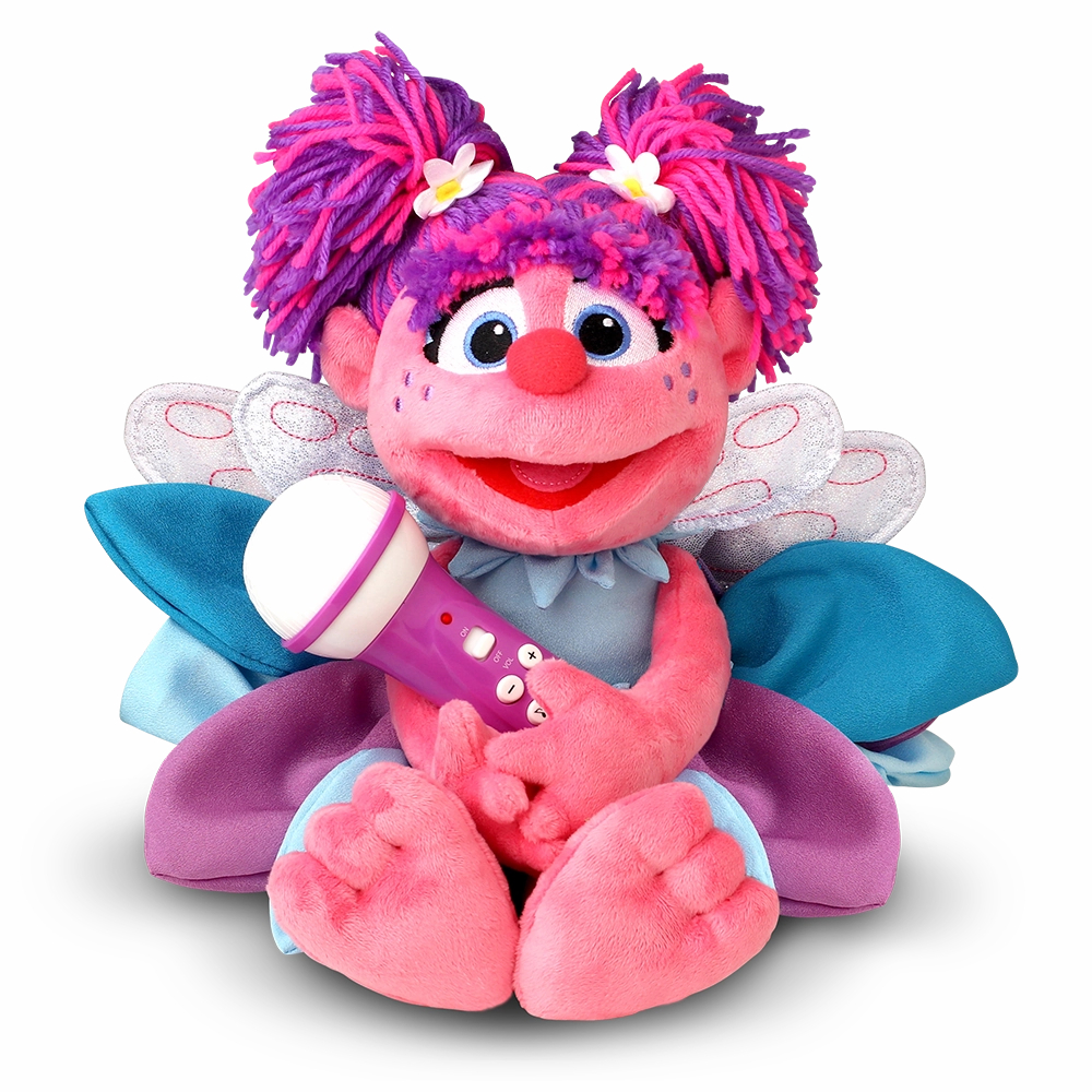 Singing Machine Sesame Street Karaoke Plush with built-in mic, Abby Cadabby