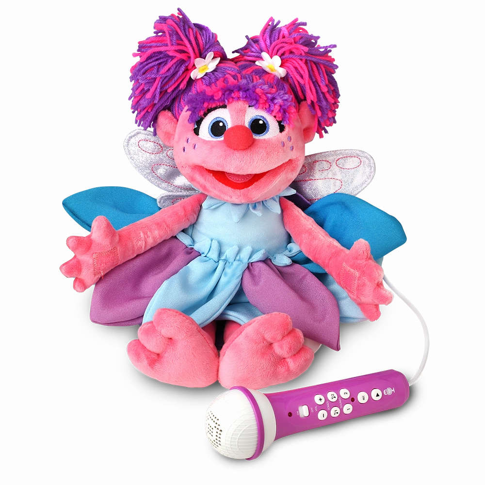 Singing Machine Sesame Street Karaoke Plush with built-in mic, Abby Cadabby