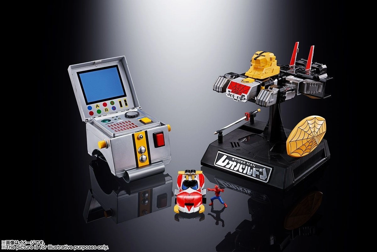 Soul of Chogokin GX-33R Leopardon and Marveler Summon Set Spider-man
