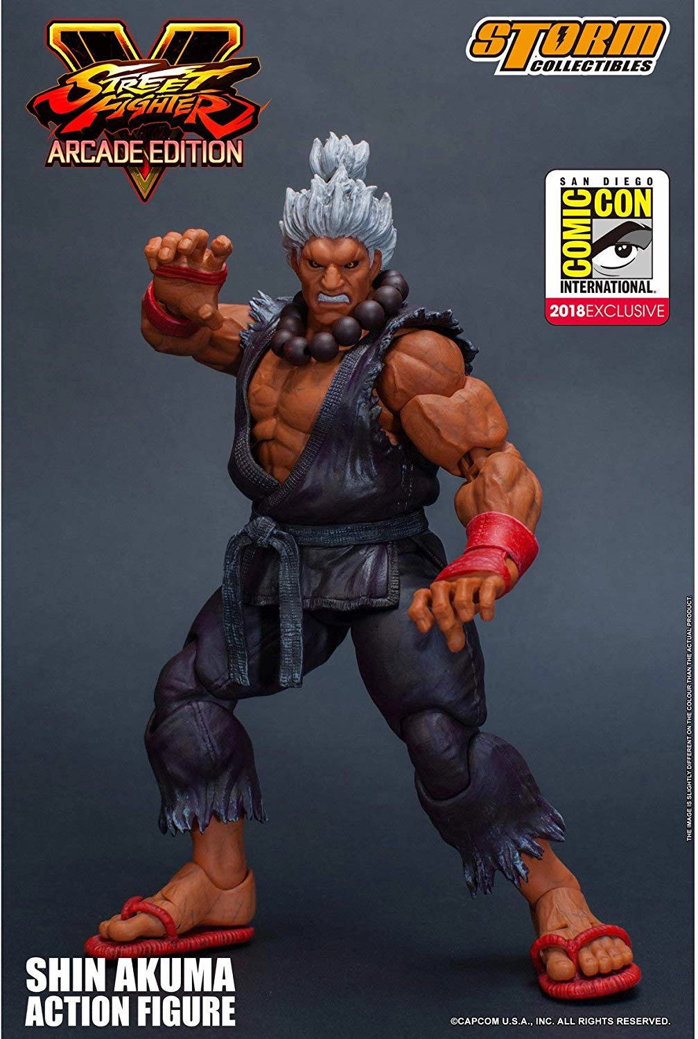 Storm Collectibles 1/12 Street Fighter V SDCC 2018 Arcade Edition Shin Akuma Scale Action Figure