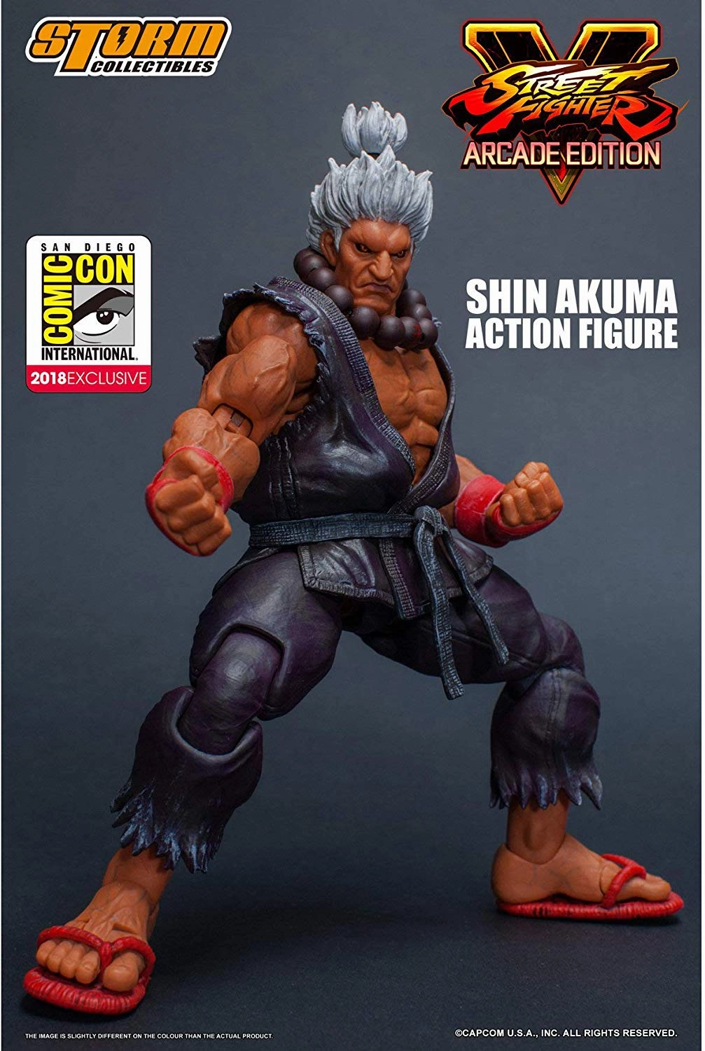Storm Collectibles 1/12 Street Fighter V SDCC 2018 Arcade Edition Shin Akuma Scale Action Figure