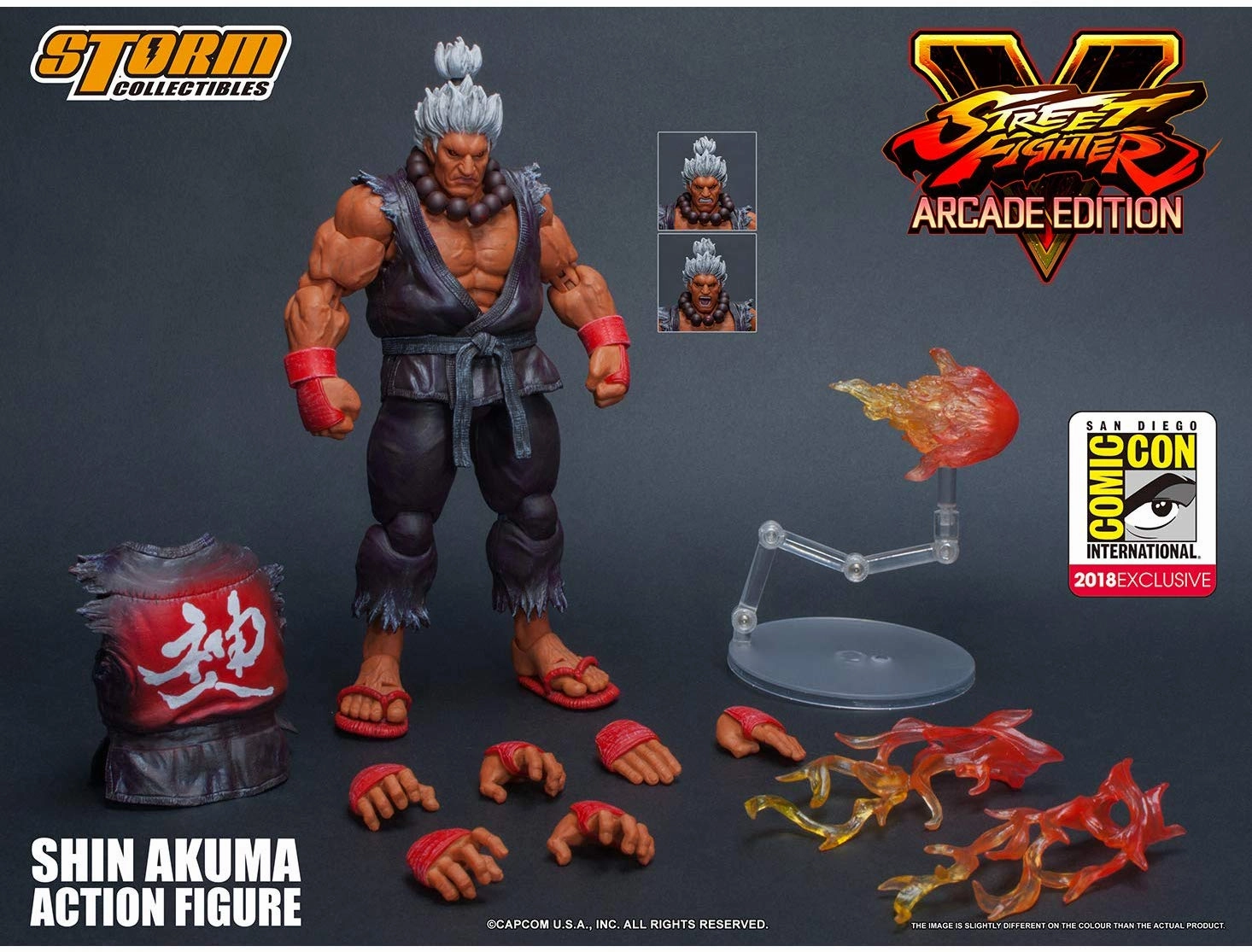 Storm Collectibles 1/12 Street Fighter V SDCC 2018 Arcade Edition Shin Akuma Scale Action Figure