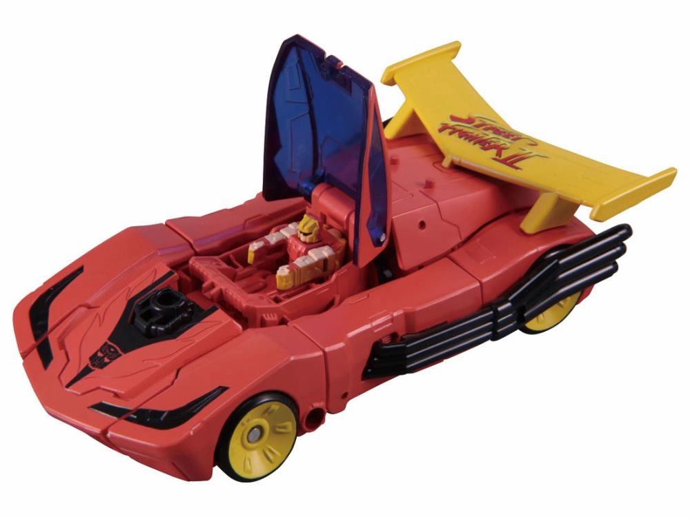 Takara Tomy Transformers X Street Fighter II Chun-Li (Arcee) Vs. Ken (Hot Rodimus) Action Figure Set Exclusive