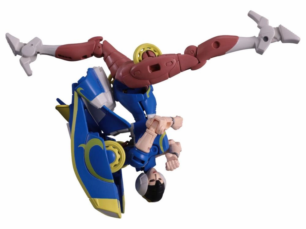 Takara Tomy Transformers X Street Fighter II Chun-Li (Arcee) Vs. Ken (Hot Rodimus) Action Figure Set Exclusive