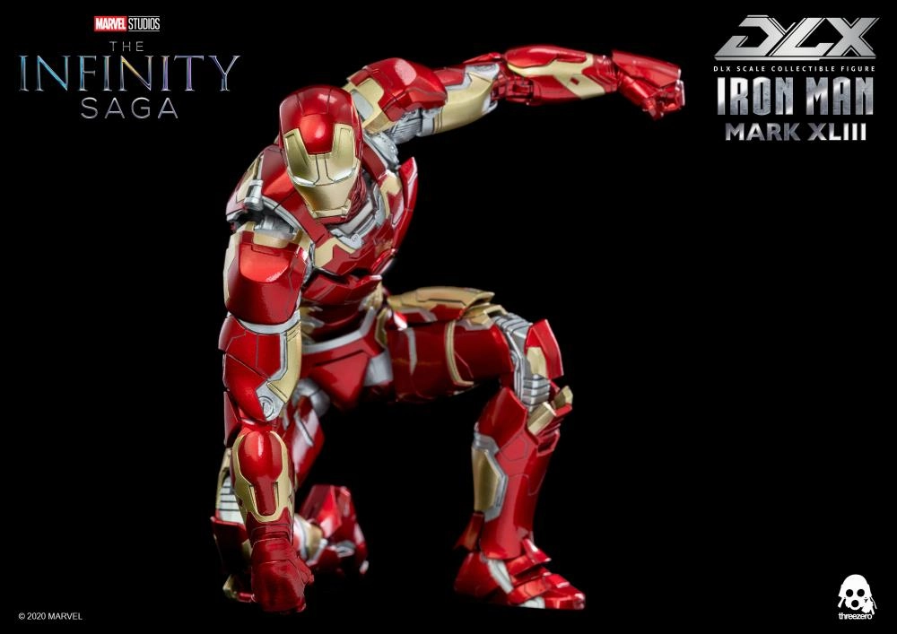 ThreeZero 1/12 Avengers: Age of Ultron Infinity Saga Iron Man Mark XLIII 43 DLX Scale Figure