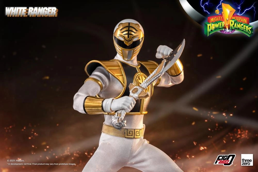 ThreeZero FigZero 1/6 Mighty Morphin Power Rangers White Ranger Sixth Scale Figure