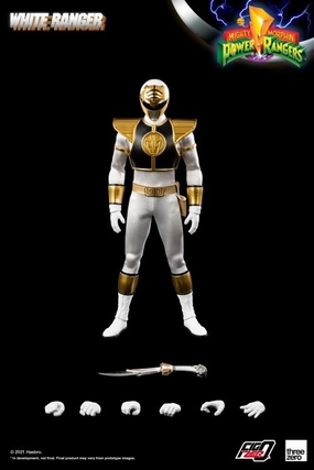 ThreeZero FigZero 1/6 Mighty Morphin Power Rangers White Ranger Sixth Scale Figure