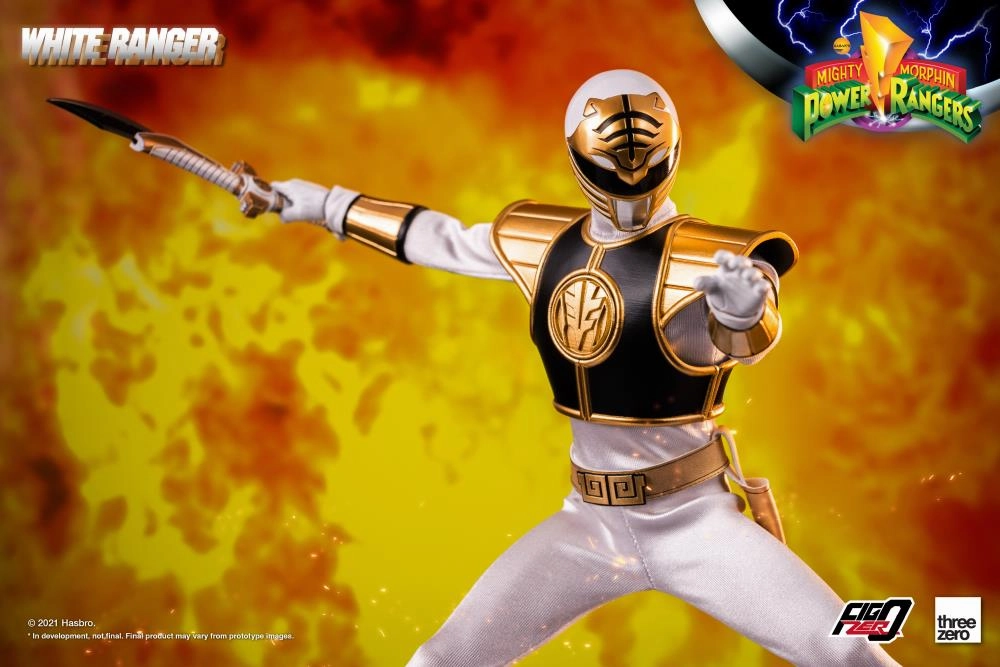 ThreeZero FigZero 1/6 Mighty Morphin Power Rangers White Ranger Sixth Scale Figure