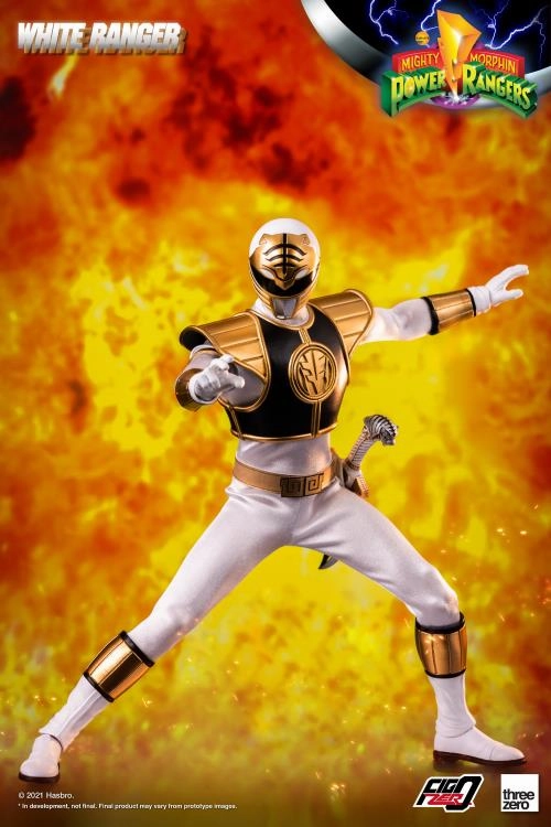 ThreeZero FigZero 1/6 Mighty Morphin Power Rangers White Ranger Sixth Scale Figure