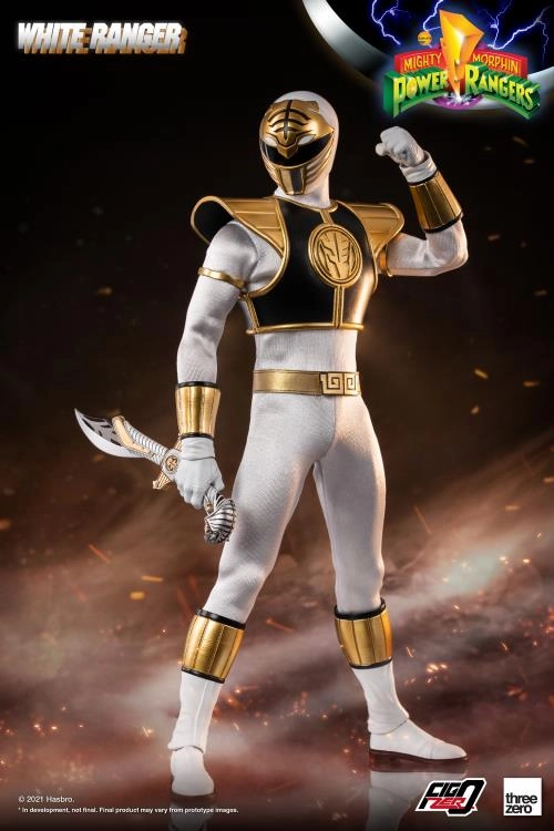 ThreeZero FigZero 1/6 Mighty Morphin Power Rangers White Ranger Sixth Scale Figure