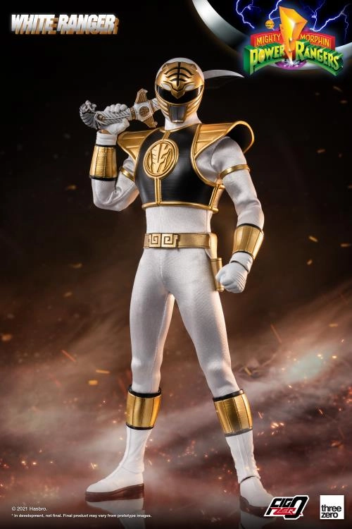 ThreeZero FigZero 1/6 Mighty Morphin Power Rangers White Ranger Sixth Scale Figure