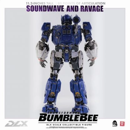 ThreeZero Transformers Bumblebee Movie Soundwave and Ravage DLX Scale Figure