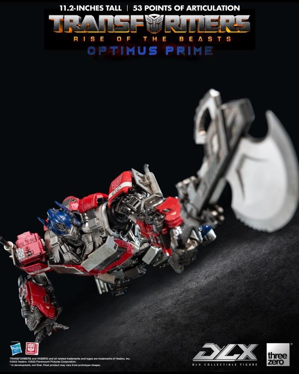 ThreeZero Transformers: Rise of the Beasts Optimus Prime DLX Action Figure