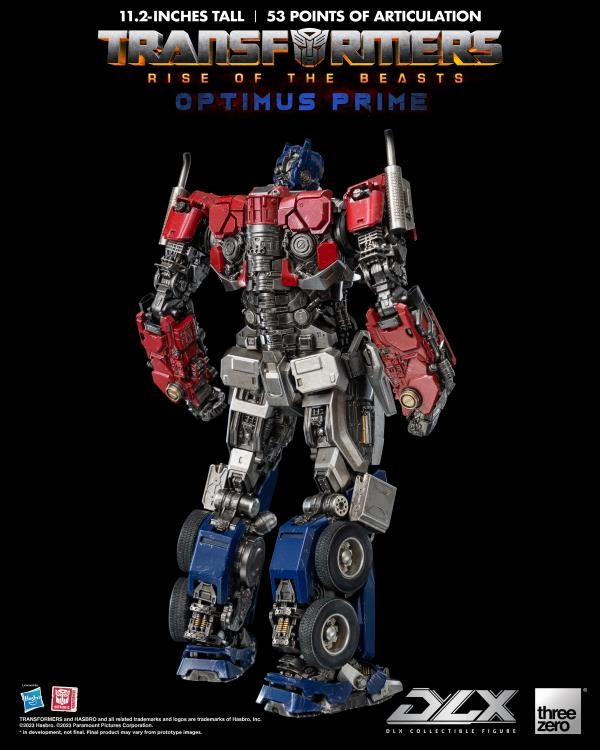 ThreeZero Transformers: Rise of the Beasts Optimus Prime DLX Action Figure