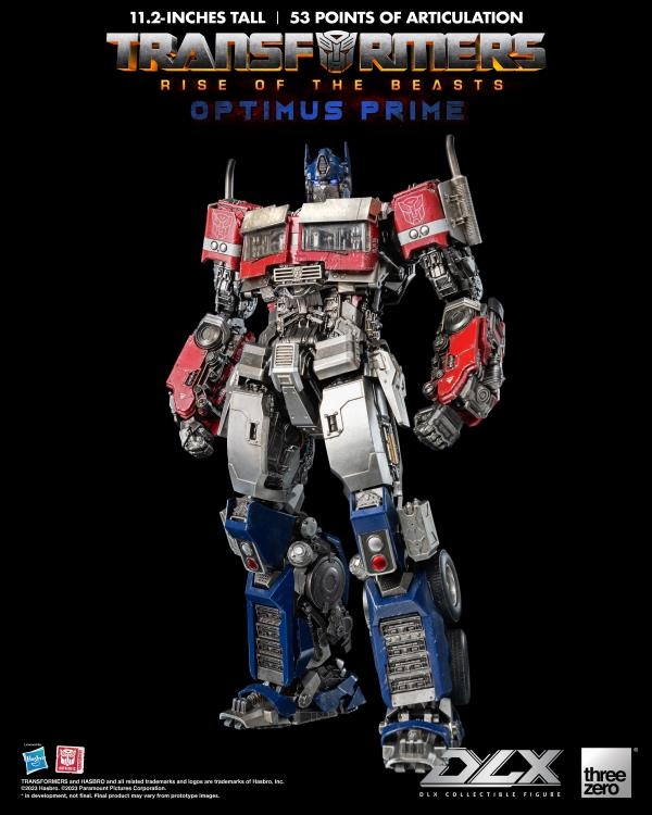 ThreeZero Transformers: Rise of the Beasts Optimus Prime DLX Action Figure