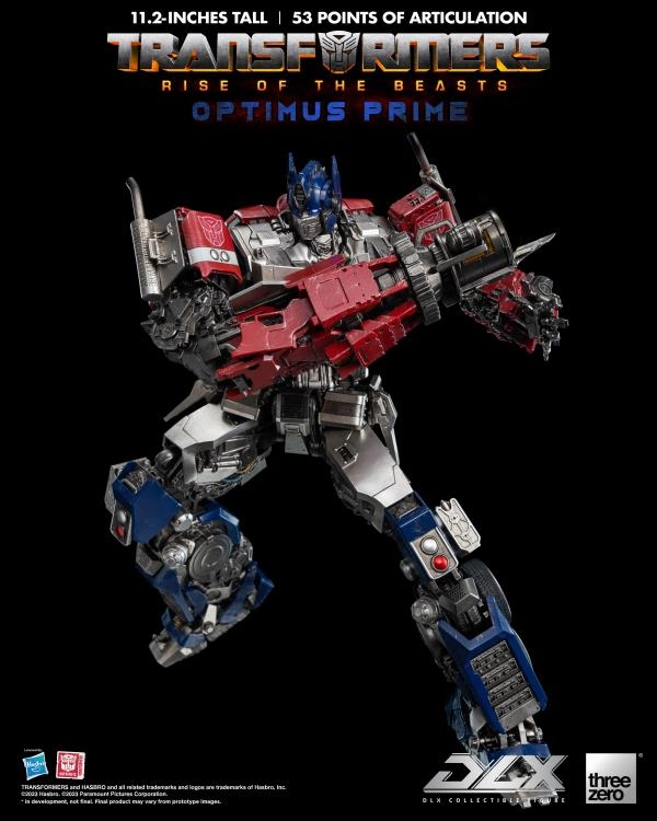 ThreeZero Transformers: Rise of the Beasts Optimus Prime DLX Action Figure