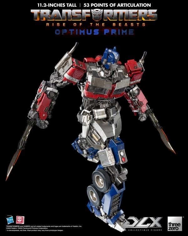 ThreeZero Transformers: Rise of the Beasts Optimus Prime DLX Action Figure