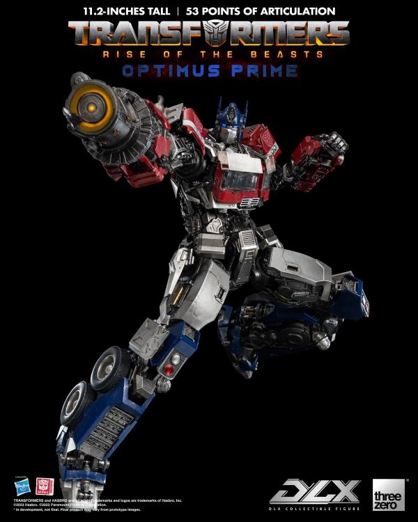 ThreeZero Transformers: Rise of the Beasts Optimus Prime DLX Action Figure
