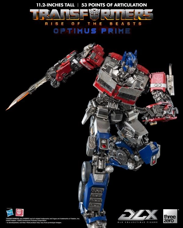 ThreeZero Transformers: Rise of the Beasts Optimus Prime DLX Action Figure
