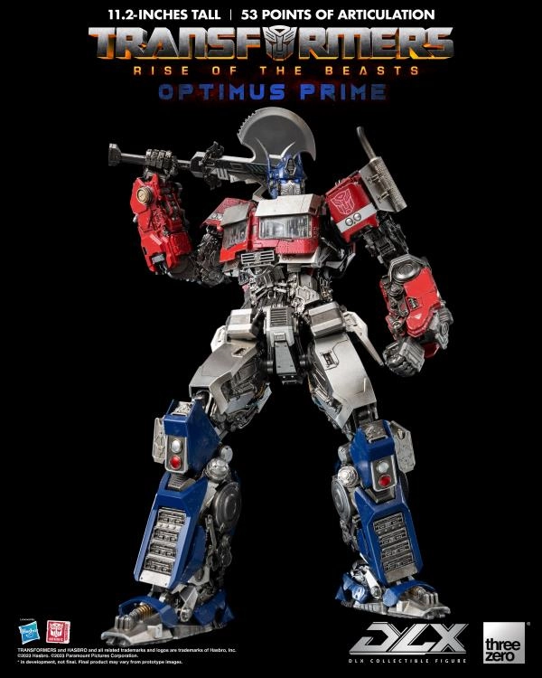 ThreeZero Transformers: Rise of the Beasts Optimus Prime DLX Action Figure