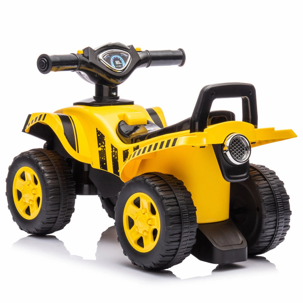 Tonka - Quad Push Car, Yellow - Foot-To-Floor Ride-On for Toddlers 12mo 