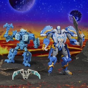 Transformers Generations Legacy United Leader Class Star Raider Thundertron, Nightstrike, Calcitron Action Figure