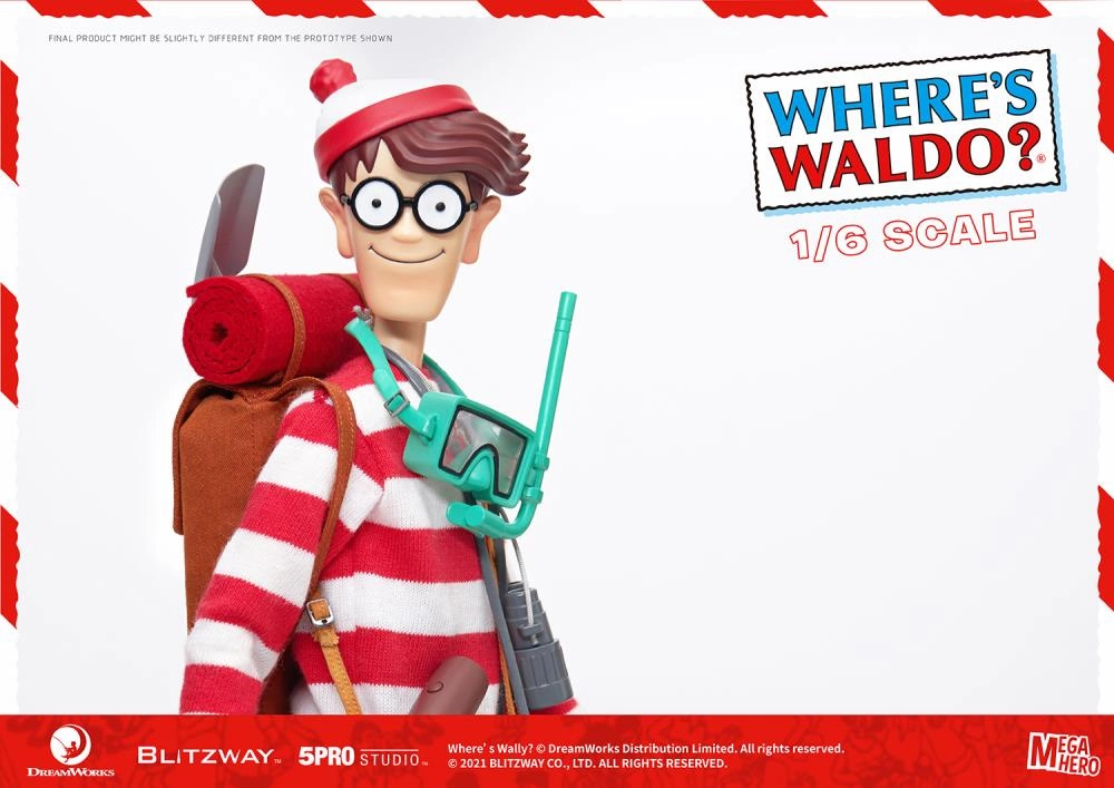 Where's Waldo? MEGAHERO Waldo 1/6 Scale Figure (With Bonus)